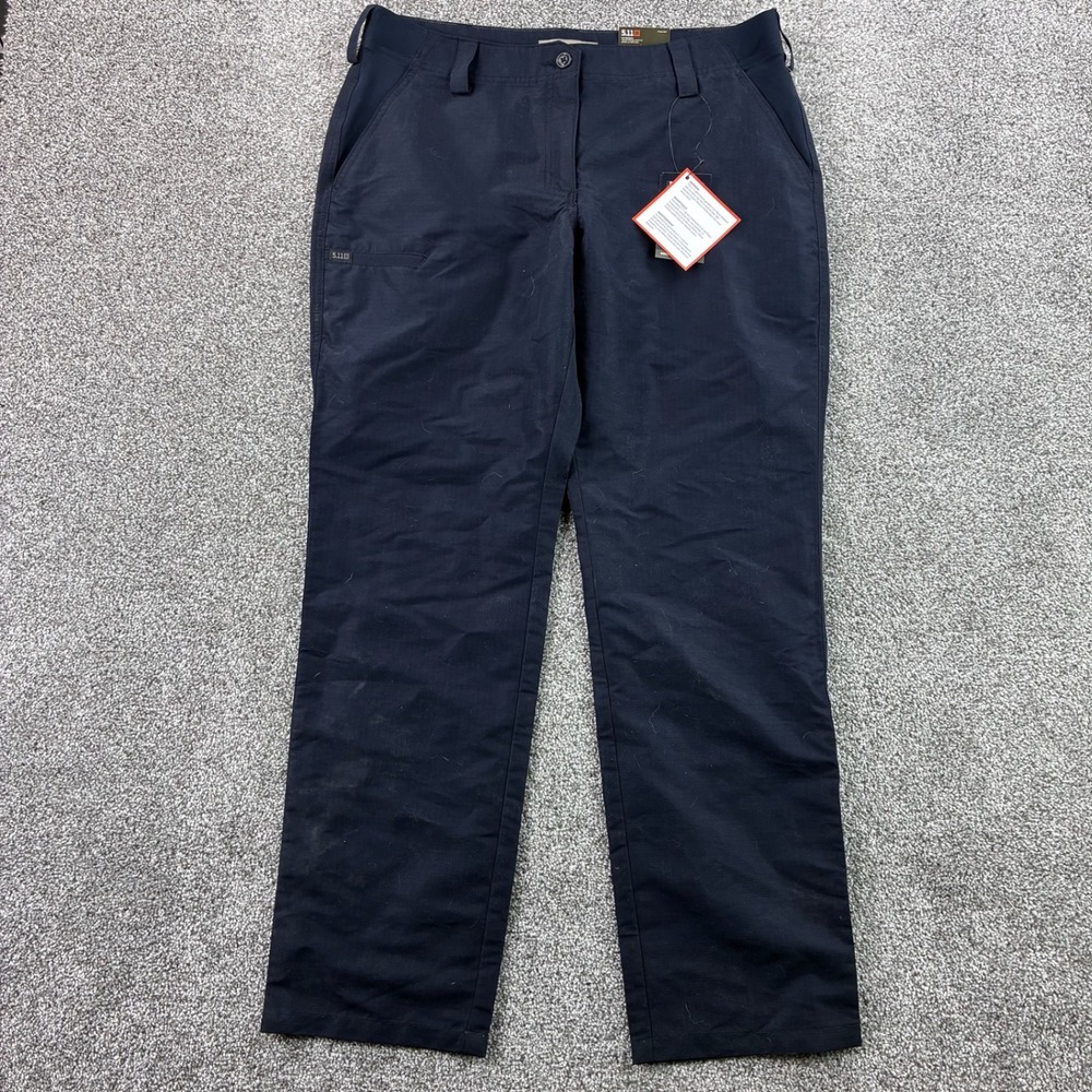 NWT 5.11 Tactical Fast-Tac Urban Pants Women's 14 Navy Blue Ripstop Canvas